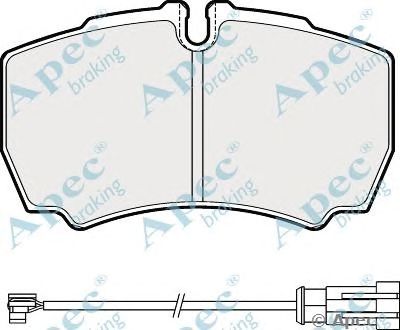 APEC BRAKING pad1992 -  Комплект тормозных колодок, дисковый тормоз